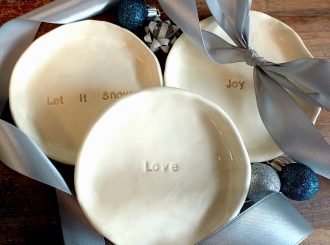 Festive Clay Trinket Dish