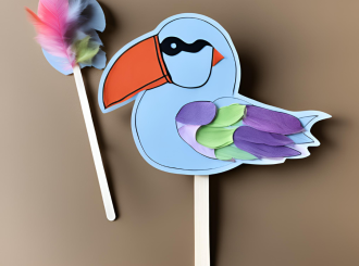 Seabird Stick Puppets